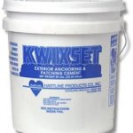 Kwixset: Exterior, waterproof anchoring cement